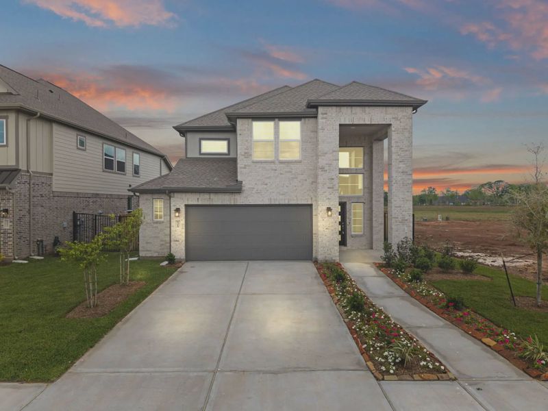 Representative exterior photo of a completed home built from the Durango by Chesmar Homes in Sienna 45', Missouri City, TX (Image 21).