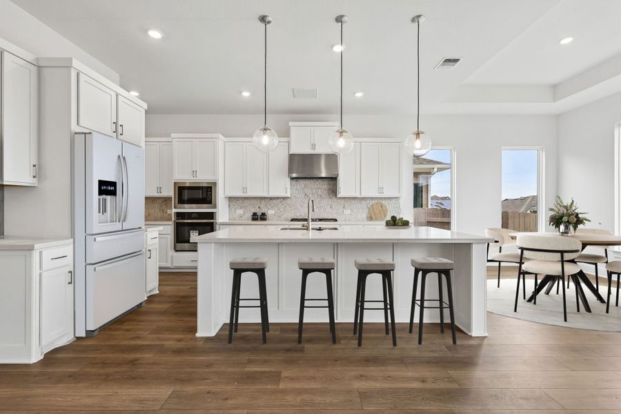 Representative furnished interior of a home built from the Davis by Taylor Morrison in Silverleaf, Cedar Creek (Image 6). Representative furnished interior of a home built from the Davis by Taylor Morrison in Silverleaf, Cedar Creek (Image 6).