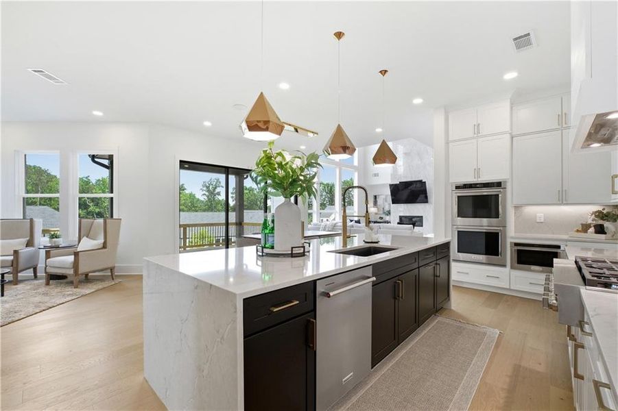 Furnished interior view inside a new home in , Alpharetta (Image 13).