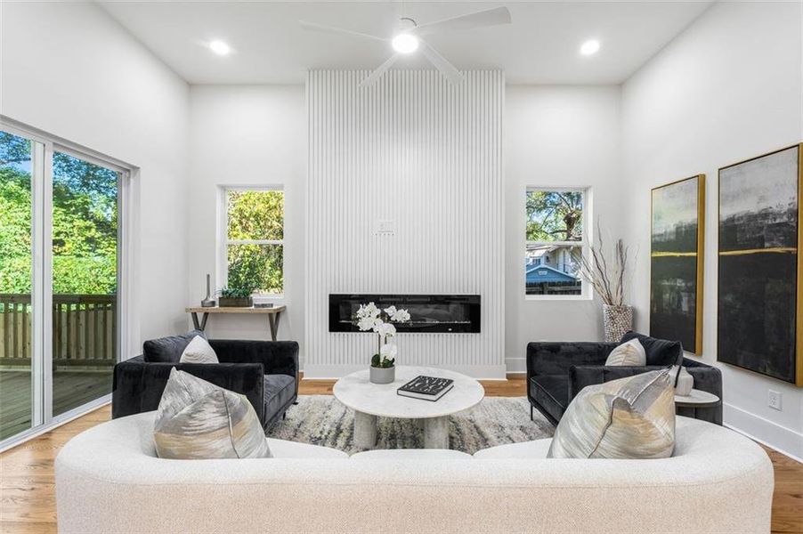 Furnished interior view inside a new home in , Atlanta (Image 9). Furnished interior view inside a new home in , Atlanta (Image 9).