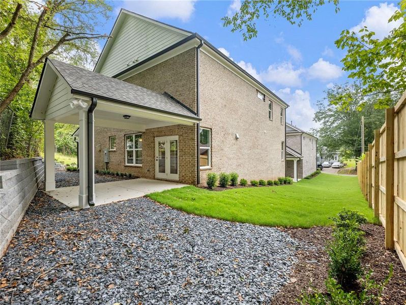 Front exterior of a new home in , Buford, GA, highlighting curb appeal (Image 22). Front exterior of a new home in , Buford, GA, highlighting curb appeal (Image 22).
