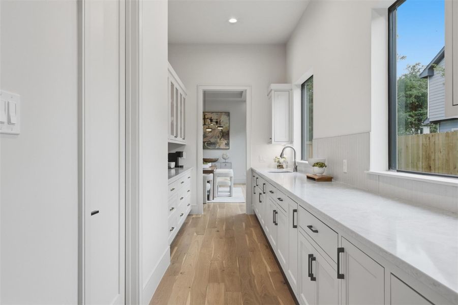 Pantry from kitchen to dining room