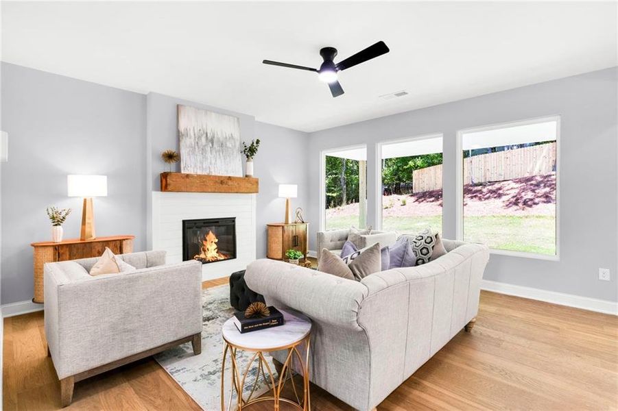 Furnished interior view inside a new home in , Gainesville (Image 17).
