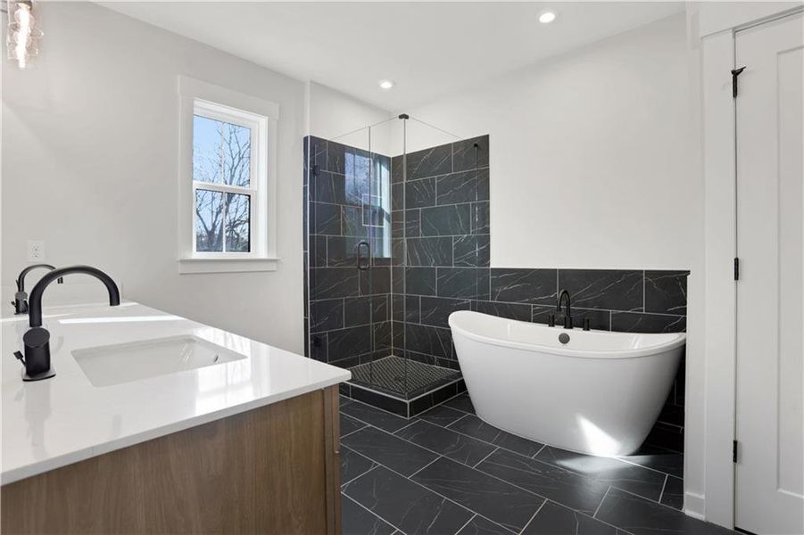 Furnished interior view inside a new home in , Roswell (Image 8).