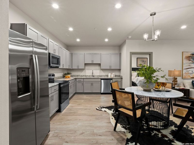 Furnished interior view inside a new home in , New Braunfels (Image 16).