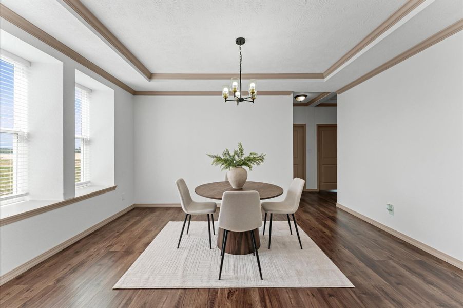 Furnished interior view inside a new home in , Huffman (Image 10).