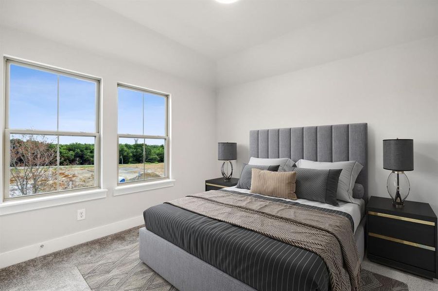 Bedroom featuring carpet floors