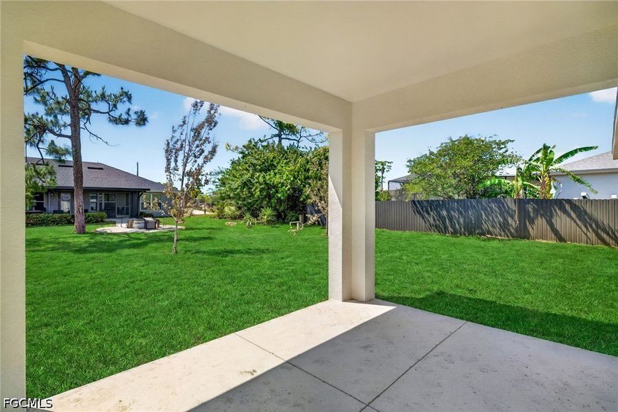 Exterior details and patio area of a home in Cape Coral, Cape Coral (Image 3).