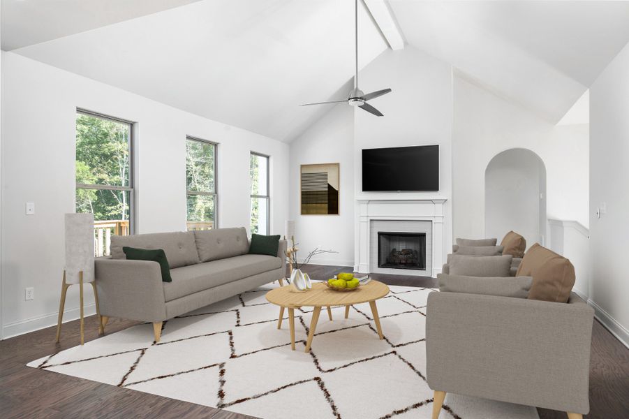 Representative furnished interior of a home built from the The Bayfield by Greentech Homes LLC in The Thicket at Sedman Hills, Hixson (Image 6).
