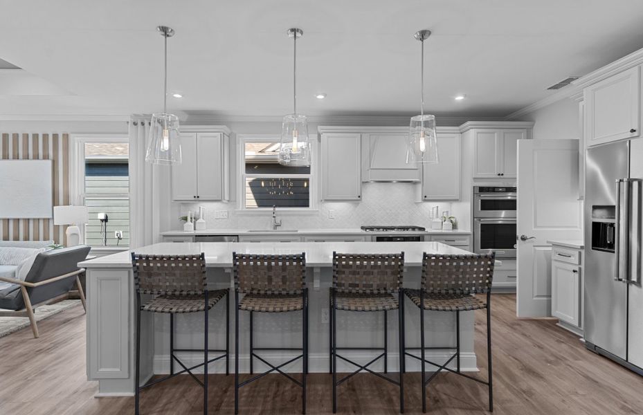 Furnished interior view inside a new home in Del Webb Wilmington at Mallory Creek, Leland (Image 14). Furnished interior view inside a new home in Del Webb Wilmington at Mallory Creek, Leland (Image 14).