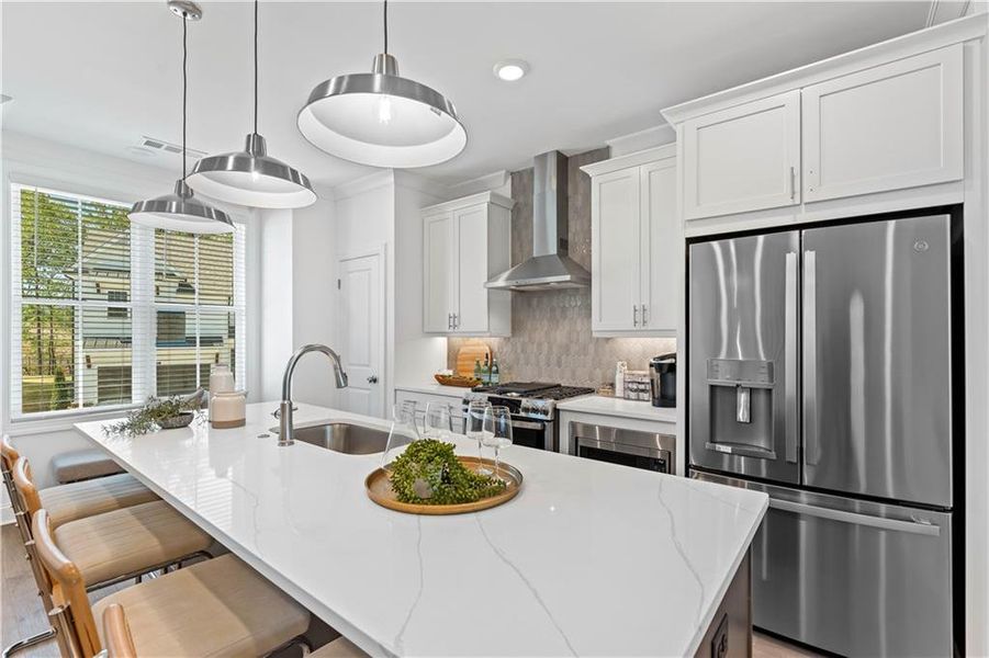 Furnished interior view inside a new home in Palisades Townhomes, Cumming (Image 13).