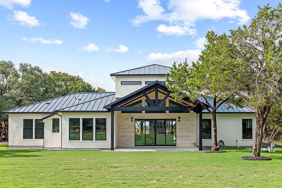 Front exterior of a new home in , Canyon Lake, TX, highlighting curb appeal (Image 22). Front exterior of a new home in , Canyon Lake, TX, highlighting curb appeal (Image 22).