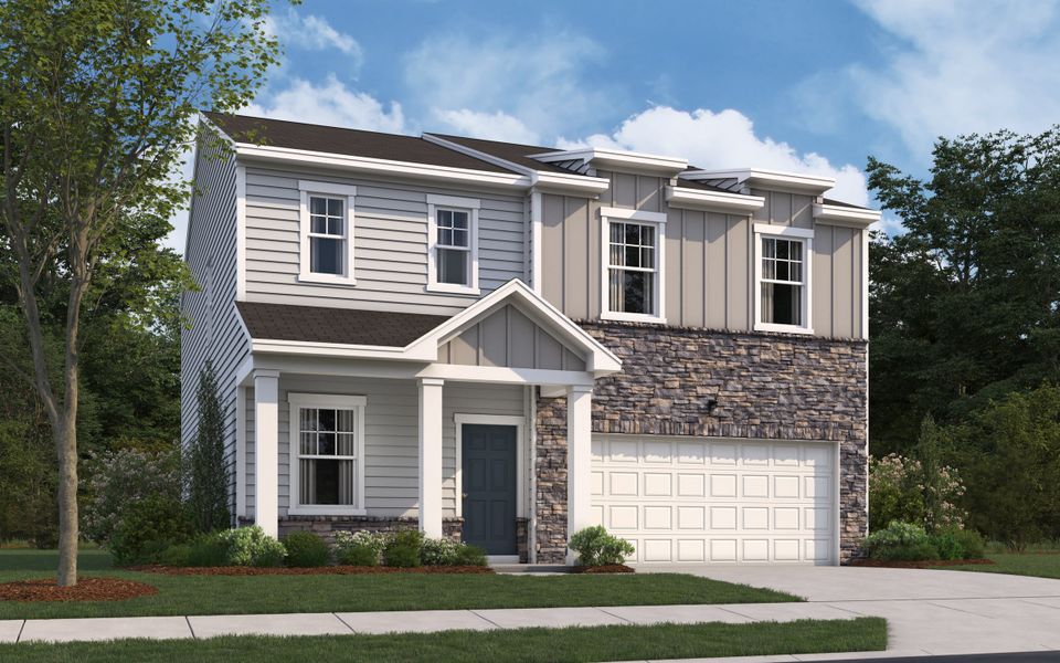 Representative exterior photo of a completed home built from the Spectra by Starlight Homes in Wilson's Walk, Clayton, NC (Image 22).