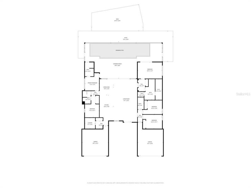 2D floor plan layout of this home in , Cape Coral, FL (Image 4). 2D floor plan layout of this home in , Cape Coral, FL (Image 4).