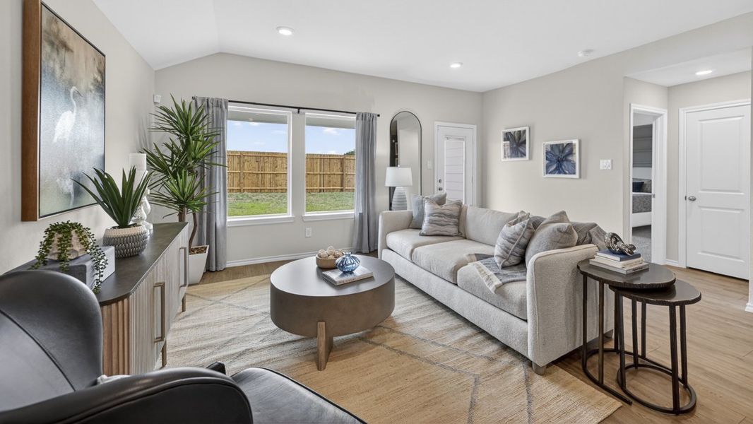Representative furnished interior of a home built from the Harrison by D.R. Horton in The Hills of Sherman, Sherman (Image 9).