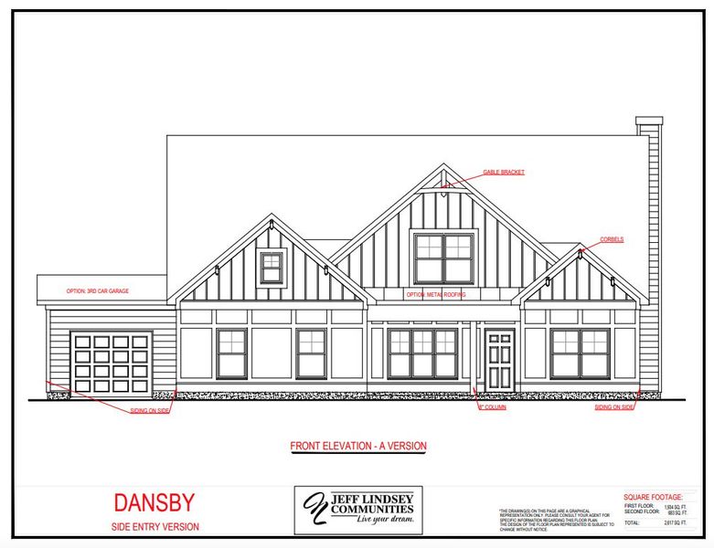 2D floor plan layout for the Dansby A by Jeff Lindsey Communities in Belle Hall, Newnan, GA (Image 1). 2D floor plan layout for the Dansby A by Jeff Lindsey Communities in Belle Hall, Newnan, GA (Image 1).