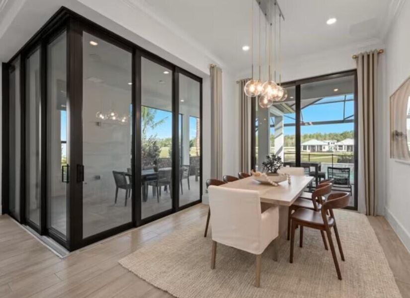 Furnished interior view inside a new home in The Reserve at Eastpointe, Palm Beach Gardens (Image 4).