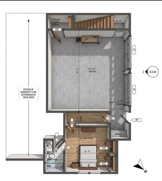2D floor plan layout of this home in , Buford, GA (Image 5).