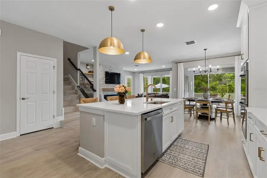Furnished interior view inside a new home in Whispering Oaks Preserve, Wesley Chapel (Image 7).