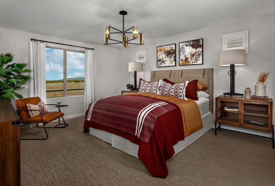 Primary Bedroom | Antelope | Sunrise - Canyon Series | Surprise, AZ | Landsea Homes