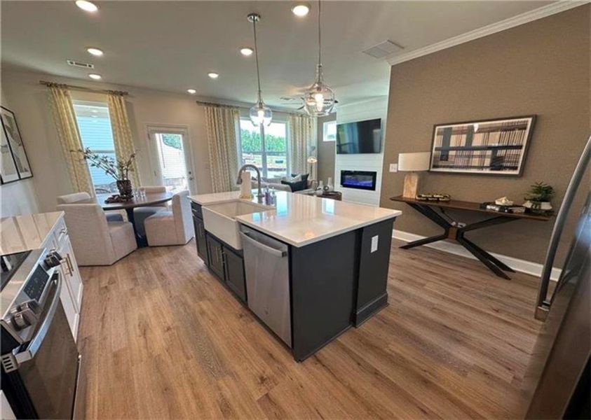 Furnished interior view inside a new home in Mulberry Summit, Flowery Branch (Image 16).