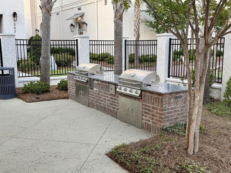 Exterior details and patio area of a home in , Charleston (Image 31).