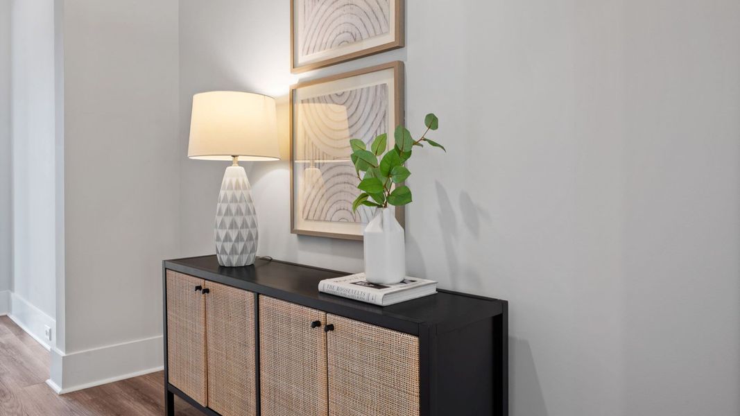 Furnished interior view inside a new home in Summerwind Crossing at Lakes of Cane Bay, Summerville (Image 23).