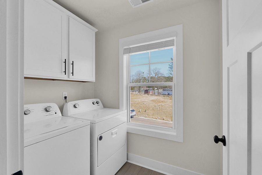 Representative furnished interior of a home built from the Porter II by Great Southern Homes in Cottages at Roofs Pond, West Columbia (Image 43).
