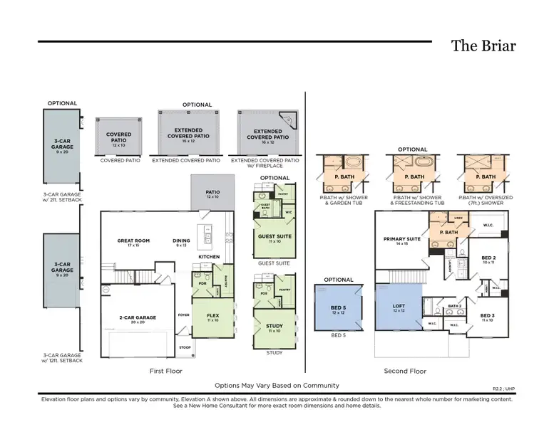 The Briar with 3-Car Garage (R2.2)