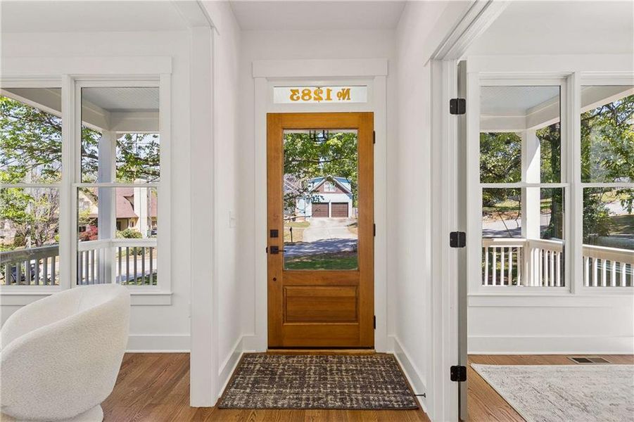 Exterior details and patio area of a home in , Atlanta (Image 31). Exterior details and patio area of a home in , Atlanta (Image 31).