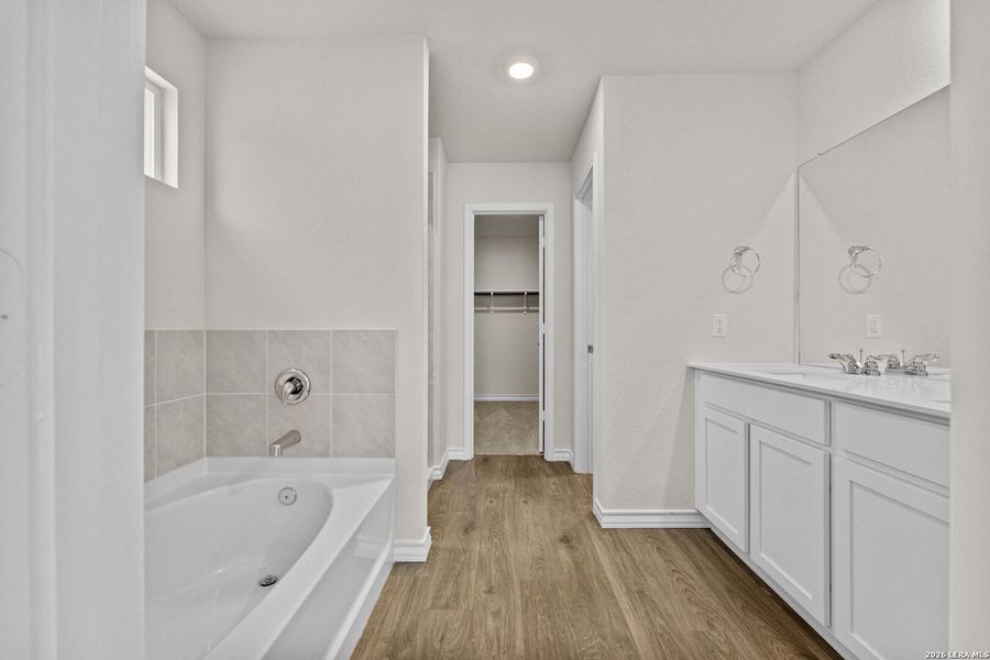 Furnished interior view inside a new home in Redbird Ranch, San Antonio (Image 10).