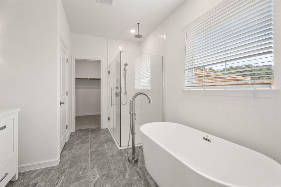 Serene primary bath (*Photo not of actual home and used for illustration purposes only.)