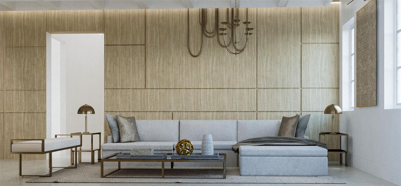 Furnished interior view inside a new home in , Delray Beach (Image 13).