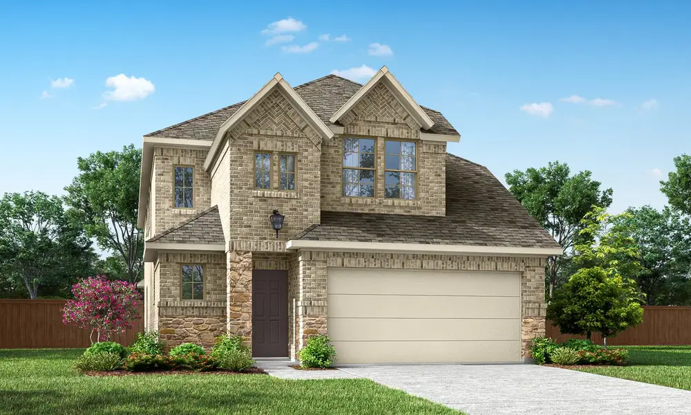 Representative exterior photo of a completed home built from the Fairmont by Pacesetter Homes in Leonard Trails, Anna, TX (Image 2). Representative exterior photo of a completed home built from the Fairmont by Pacesetter Homes in Leonard Trails, Anna, TX (Image 2).