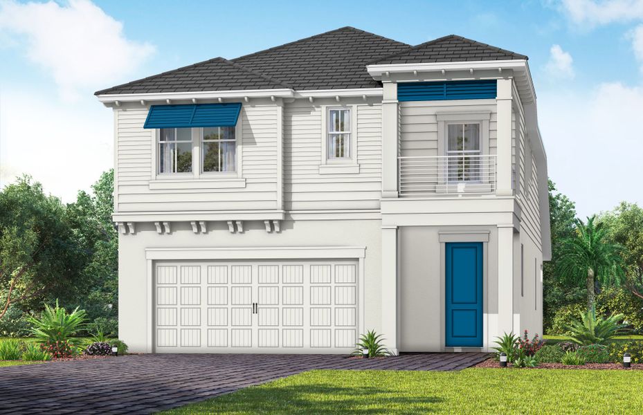 Representative exterior photo of a completed home built from the Seaport by Pulte Homes in SeaFlower, Bradenton, FL (Image 19).