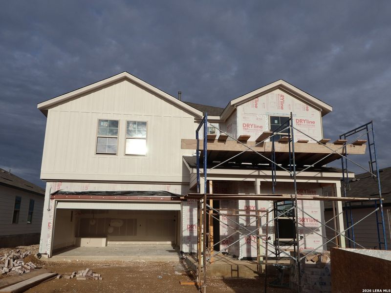 In-progress construction of a new home in Mesquite Ridge, San Antonio, TX (Image 30).