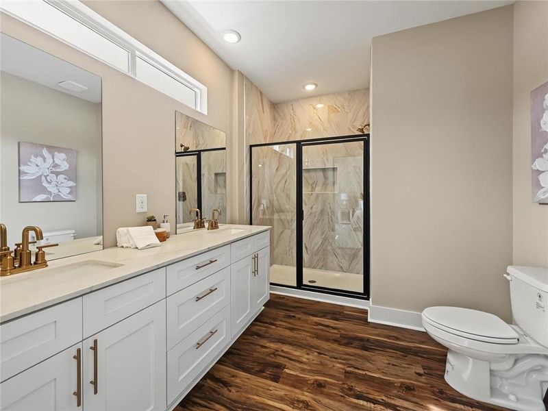 Furnished interior view inside a new home in , Austell (Image 31).