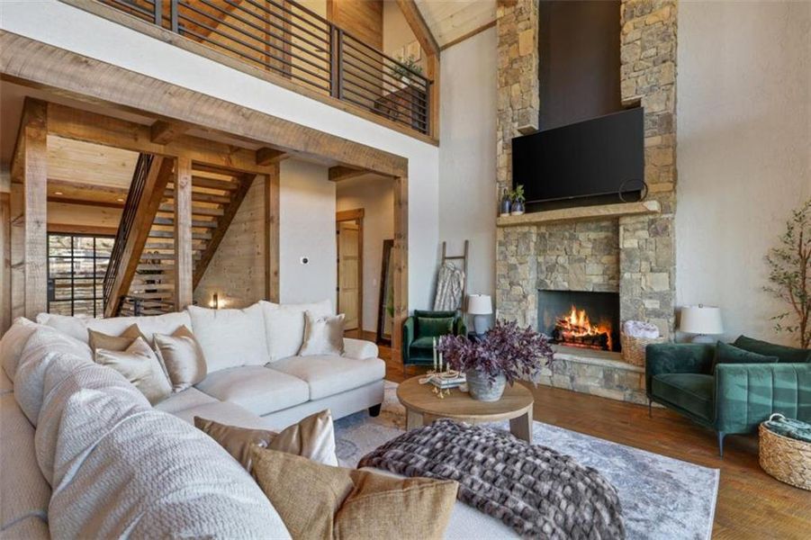 Furnished interior view inside a new home in , Mineral Bluff (Image 41). Furnished interior view inside a new home in , Mineral Bluff (Image 41).