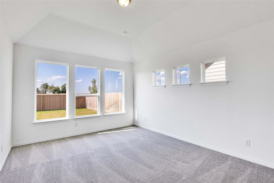 Spare room featuring carpet and baseboards Spare room featuring carpet and baseboards