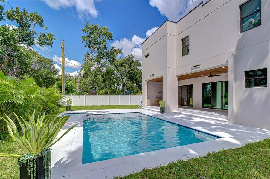 Exterior details and patio area of a home in , Tampa (Image 42).