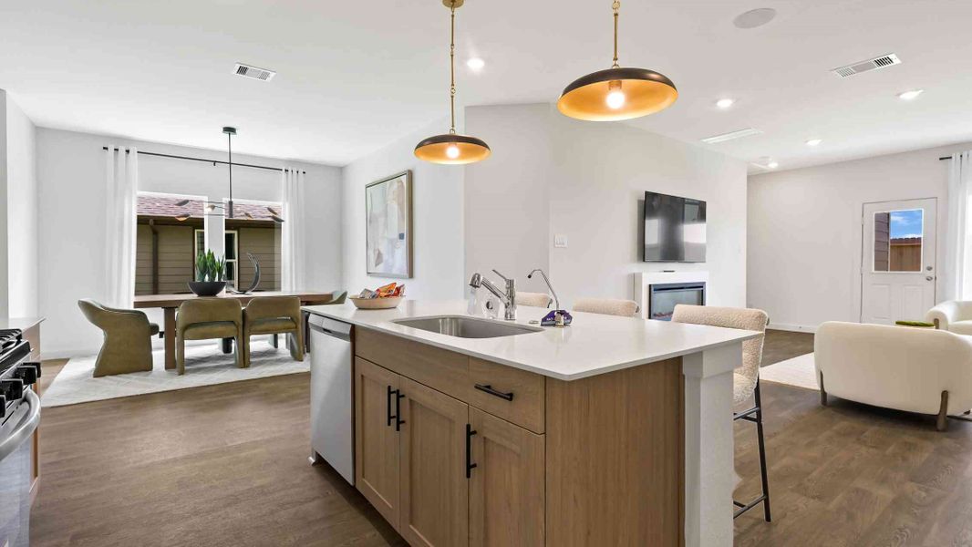 Furnished interior view inside a new home in Emberly, Beasley (Image 7).