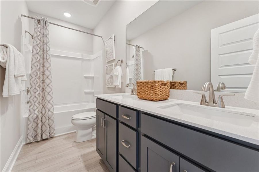 Furnished interior view inside a new home in , Atlanta (Image 12).