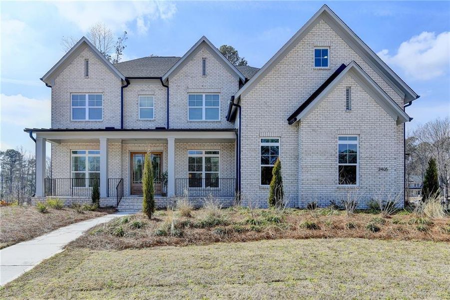 Front exterior of a new home in , Cumming, GA, highlighting curb appeal (Image 26).