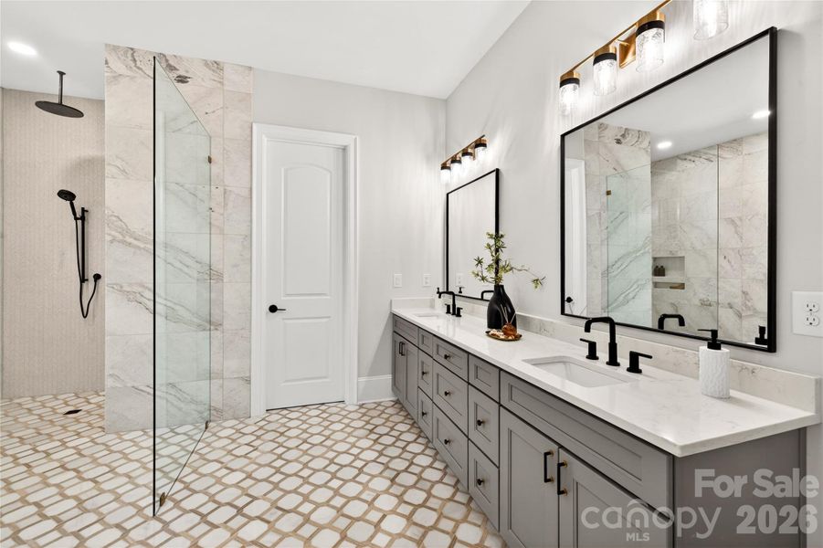 Furnished interior view inside a new home in , Mint Hill (Image 9).