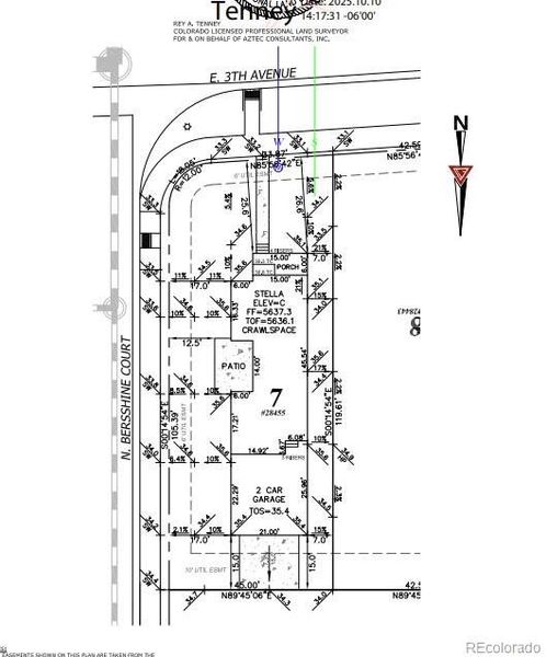 28455 E 3rd Avenue Preliminary Plot Plan