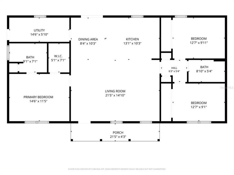 2D floor plan layout of this home in , Trenton, FL (Image 4).
