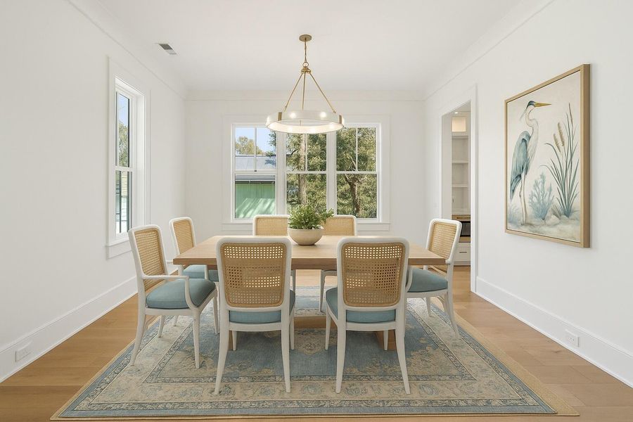 Furnished interior view inside a new home in , Edisto Island (Image 4).