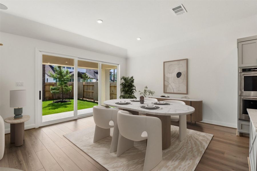 Furnished interior view inside a new home in Woodhavyn 60', Magnolia (Image 9).