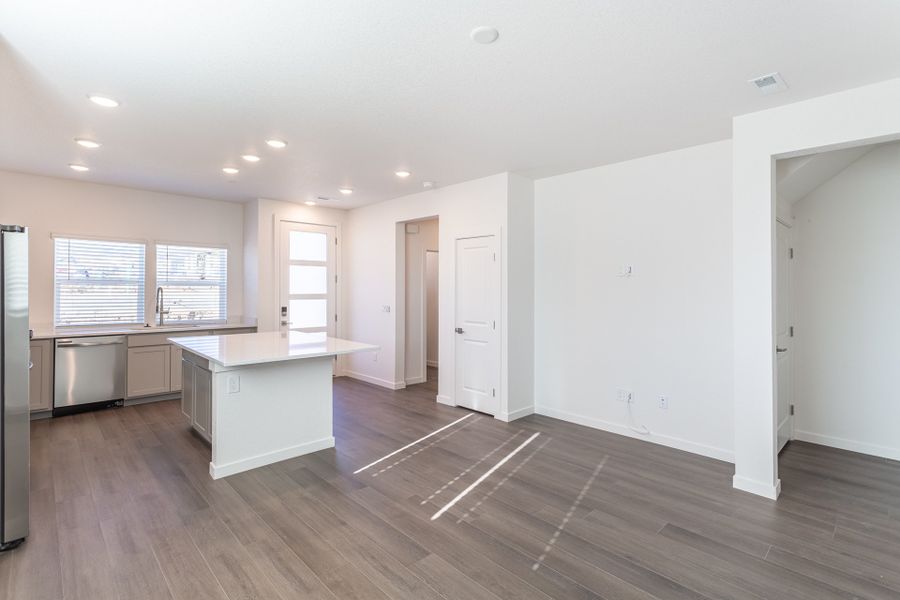 Representative unfurnished interior of a home built from the Conrad by Lokal Homes in The Vistas at West Mesa, Colorado Springs (Image 9).