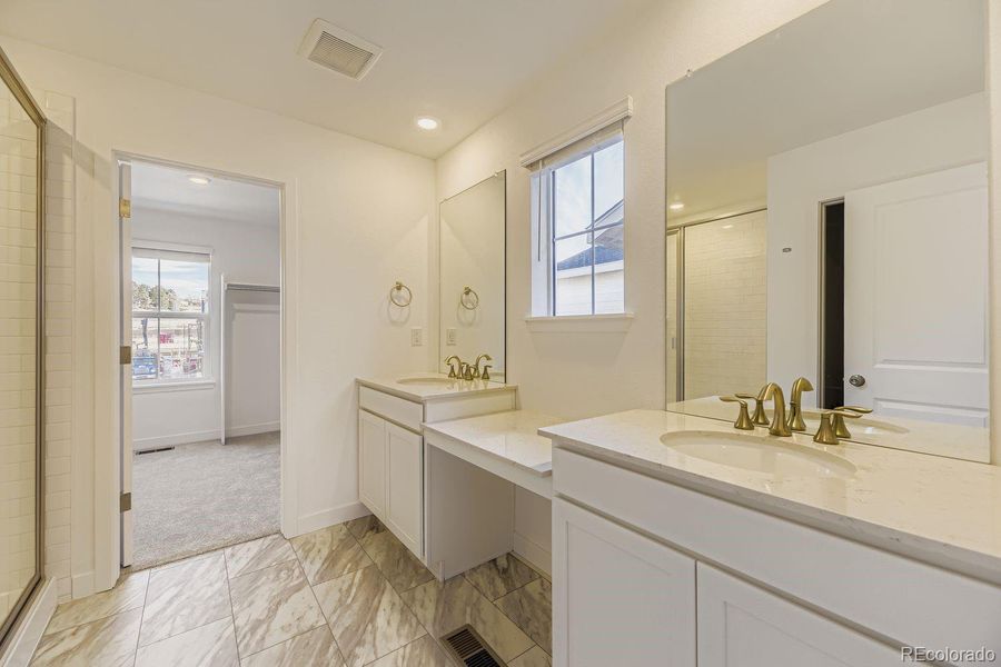 Furnished interior view inside a new home in Vermilion Creek: The Pioneer Collection, Centennial (Image 4).